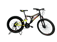 Горный двух подвесной велосипед Azimut Blackmount 24 16 FRD 24-V089-N-4 PRO