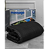 Масажний матрац із підігрівом, масажними роликами та пультом Reversible Massage Mat віброматрас Чорний, фото 7