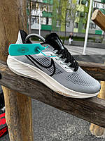 Стильні чоловічі кросівки Nike Zoom Pegasus 39 демісезонні сітка, текстиль сірі