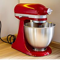 Планетарный миксер с чашей KitchenAid Red, Тестомес настольный 3.3л (Тестомесы профессиональные 250Вт) TKM