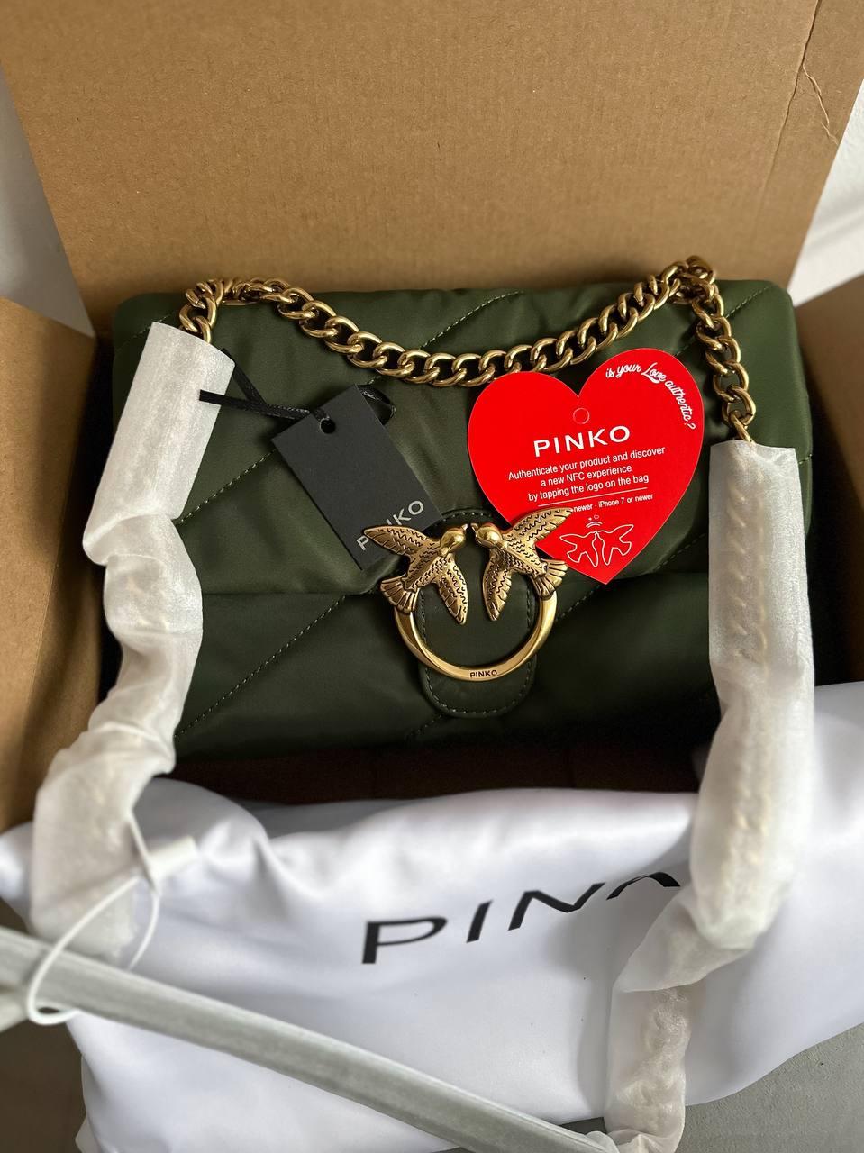 Жіноча сумка Пінко зелена Pinko Green