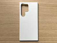Samsung Galaxy S22 Ultra чехол (бампер, накладка) противоударный, белый, матовый пластик