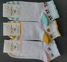 Шкарпетки трикотаж для дівчаток Смугачка Малюнок MIX