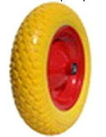 Колесо 4,00 -8 TL (бескамерное, под ось D-12мм ) (силикон, желтое) ELIT