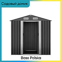 Садовий сарай для інструментів Bass Polska Дачні будиночки 76 кг Сарай металевий для зберігання TKM