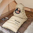 Спальний мішок пуховий Naturehike CW700 NH22YD001 хакі, фото 4
