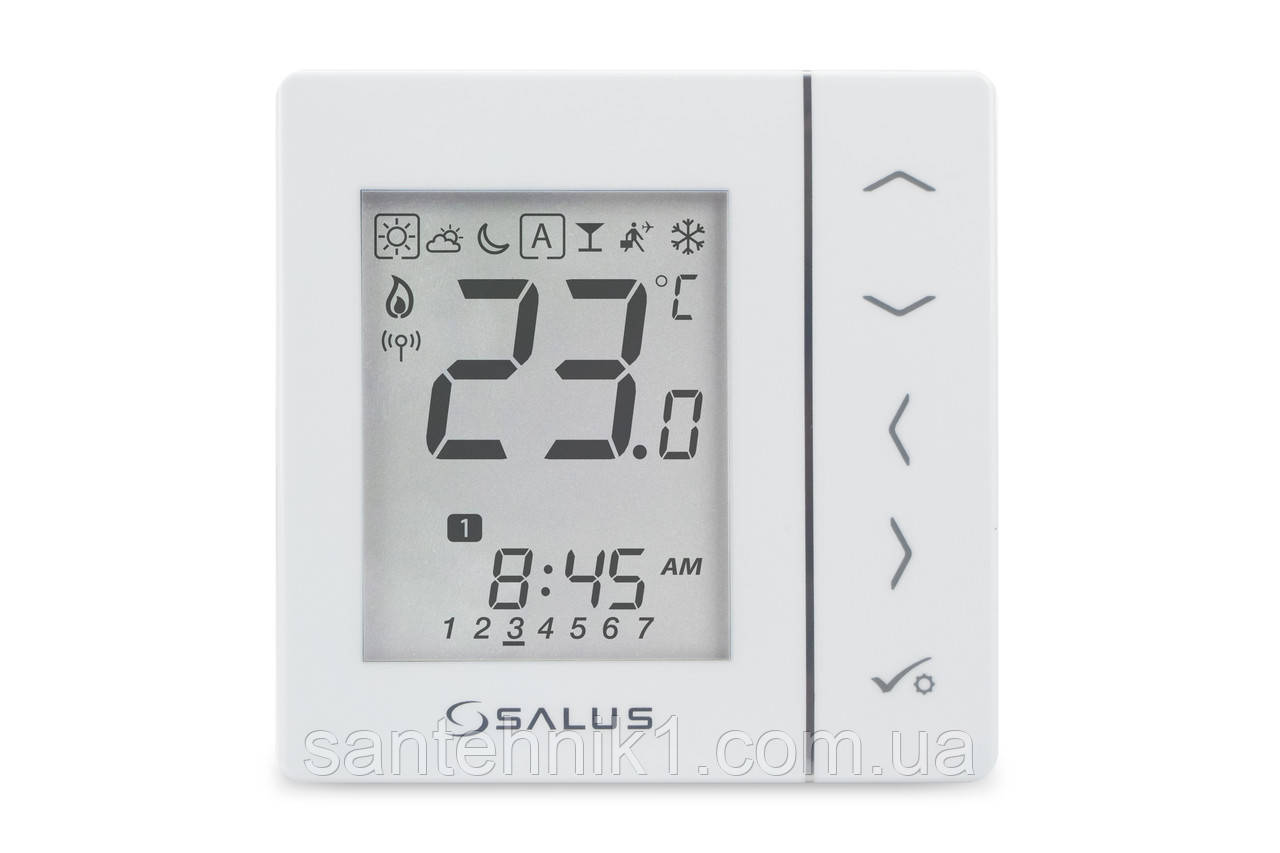 VS20WRF - Терморегулятор накладний, 4xAA - бездротовий