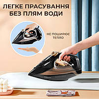 Lugi Утюг паровой ручной с антипригарным покрытием 2600 Вт с керамической подошвой SOKANY SK-286