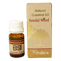 Эфирное масло "Сандаловое дерево" (Natural Essential Oil Sandal wood, Chakra), 10 мл - мягкий и сладкий