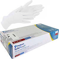 Перчатки нитриловые Medicom Safe Touch Advanced Platinum Белый. Размер: S (1174 N B) (100шт)