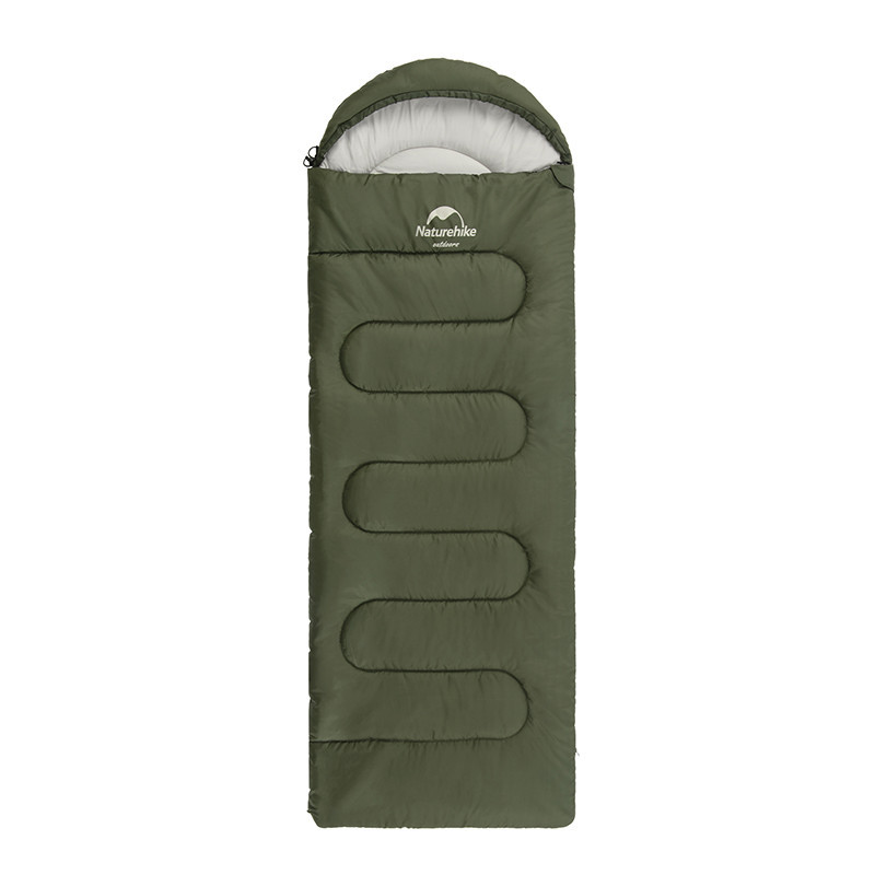 Спальний мішок Naturehike Y150L правий NH21MSD08 темно-зелений, фото 1