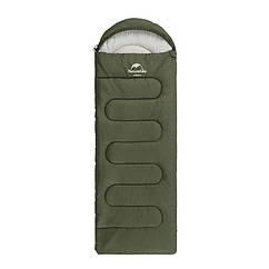 Спальний мішок Naturehike Y150L лівий NH21MSD08 темно-зелений