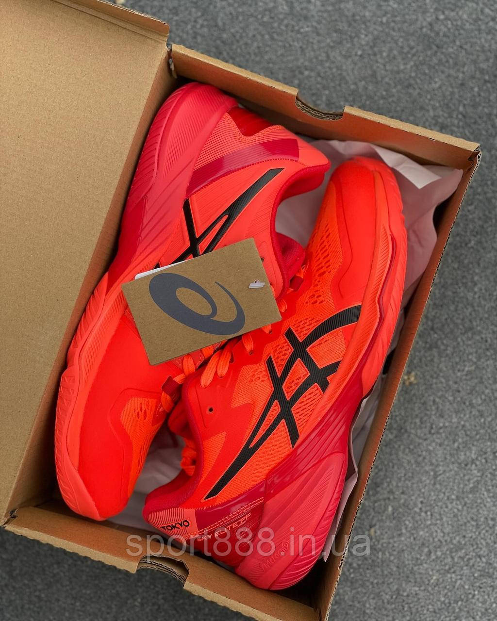 asics スカイエリート FF2 TOKYO 限定モデル ASICS Sky Elite FF2 Tokyo Low Red/Black мужские волейбольные