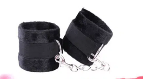 М'які сексуальні наручники, еротичні наручники червоний БДСМ, чорні плюшеві манжети