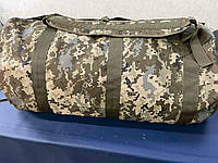 Баул армейский светлый пиксель, сумка баул армейский 110 л, баул, тактический баул-рюкзак пиксель