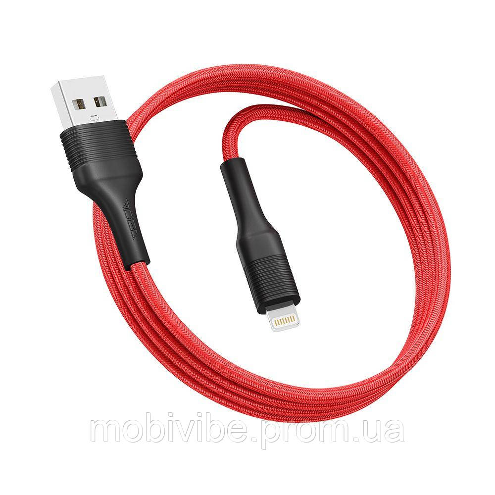 Кабель USB Ridea RC-M132 Fila 12W Lightning Колір Червоно-Чорний
