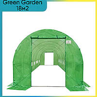 Парники теплицы для дачи Green Garden Парник ТЕПЛИЦА 18м2 (3х6х2) Теплицы садовые TKM