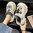 Жіночі капці Крокси з Джибітсами Шльопанці Сабо жіночі Гумові тапочки crocs Білі 36-41 розмір, фото 8