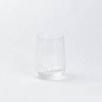 Lugi Склянка для напоїв висока фігурна прозора ребриста з скла набір 6 шт