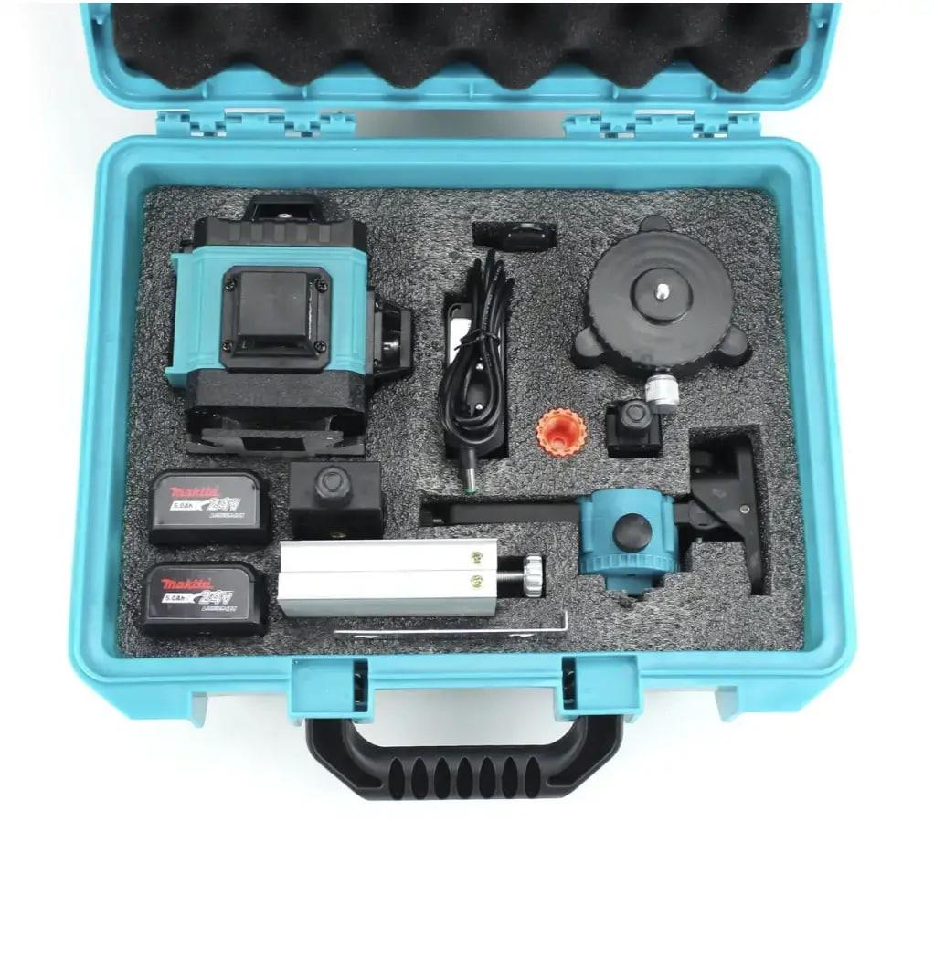 Нивелир 16 лазерный Makita 24v Строительные лазеры аккумуляторные в чемодане Измерительный инструмент - фото 6 - id-p2195101383