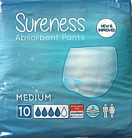 Подгузники-трусики Sureness Medium 4 к 10 шт (10449097)