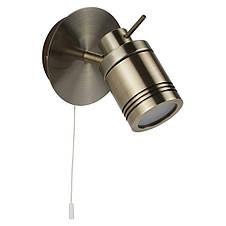 Samson Spotlight Wall Light - Antique Brass Metal, фото 3