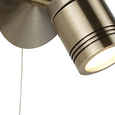 Samson Spotlight Wall Light - Antique Brass Metal, фото 4