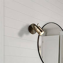 Samson Spotlight Wall Light - Antique Brass Metal, фото 5
