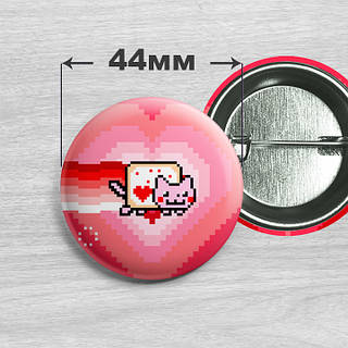 Nyan♡ Значок Мем Нян Кэт / Nyan Cat. №2 44мм, цена: 34 ₴, купить на Prom.ua