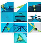 Намет Naturehike P-Series IV (4-місний) 210T 65D polyester Graphic NH18Z044-P sea blue, фото 4