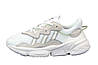 Жіночі кросівки Adidas Originals Ozweego White Білі Взуття Ададас Озвіго замша текстиль весна літо, фото 8