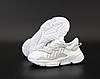 Жіночі кросівки Adidas Originals Ozweego White Білі Взуття Ададас Озвіго замша текстиль весна літо, фото 5