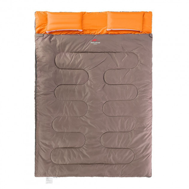 Спальний мішок Naturehike Double Sleeping Bag with Pillow SD15M030-J apricot grey, фото 1