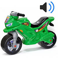 Мотоцикл дитячий  2х колісний муз. зелений
