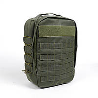 Тактический рюкзак на плитоноску с быстрым сбросом цвет олива | штурмовой быстросъёмный рюкзак для бронежилета