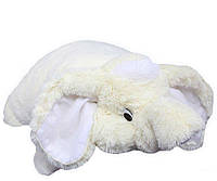 Подушка-игрушка Алина Слон 55 см белый sl