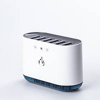 Lugi Увлажнитель воздуха для дома портативный с подсветкой и имитацией дыма аромадиффузор