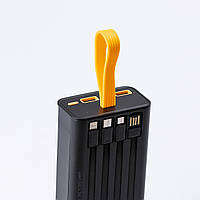 Lugi Повербанк 20000 mah powerbank USB / Micro / Type-C / Lightning внешний аккумулятор 4 встроенных кабеля