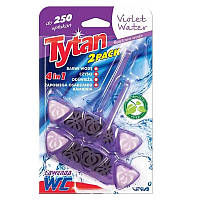 Блок для туалета подвесной Tytan Violet Water 4 в 1 цветная вода 2 шт х 40 г