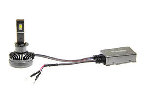 Світлодіодні LED лед автолампи BAXSTER PW цоколь H1 130W 12V, світло 6000К, 11000Лм з обманкю CANBUS, фото 4