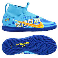 Детские футзалки Nike Zoom Mercurial Superfly 9 Academy KM IC Junior DO9792-400, Голубой, Размер (EU) - 38