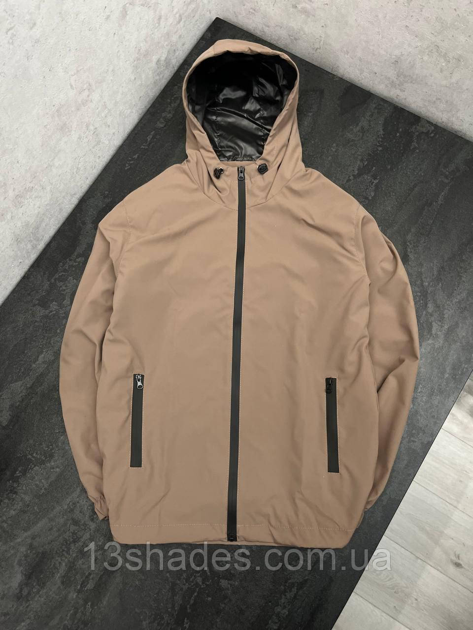 Вітрівка чоловіча бежева, фото 1