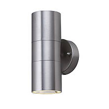 Metro Outdoor Wall Light - Stainless Steel Metal & Glass