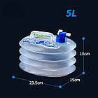 Складана каністра для води Naturehike РЕ 5 л NH14S002-T, фото 2