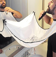 Фартук мужской для бритья бороды в ванную комнату 70*110 см белый