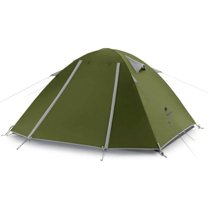 Намет Naturehike P-Series II (2-х місний) 210T 65D polyester Graphic NH18Z022-P темно-зелений