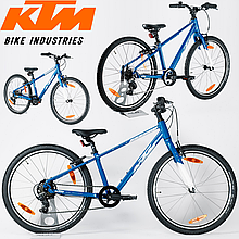 Підлітковий велосипед двоколісний спортивний гірський велосипед KTM WILD CROSS 20" синьо-білий навантаження 59 кг