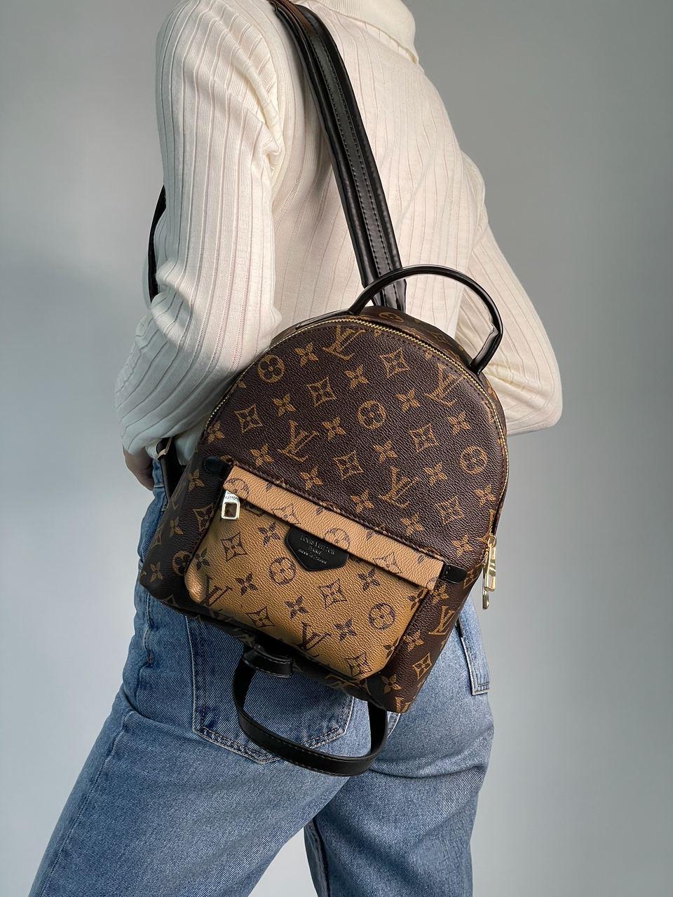 Жіночий рюкзак Луї Віттон коричневий Louis Vuitton Brown Palm Springs Backpack