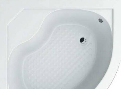 Душовий піддон Swan Emanuel 100x100х41 см глибокий напівкруглий акриловий, фото 2