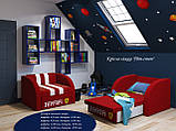 Дитячий диван-ліжко Піт-Стоп Sentenzo 144х1650 см червоного кольору, фото 4